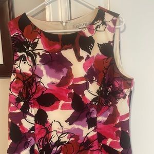 Kasper sleeveless dress, lovely pattern print. Great condition